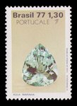 Aigue-Marine (timbre) - Br�sil - 1977 -- 30/07/08