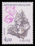 Calcite (timbre) - France - 1986 -- 03/08/08