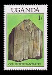 Colombite / Tantalite (timbre) - Ouganda - 1988 -- 12/07/08