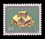 Fluorite (timbre) - Suisse - 1958 -- 23/08/08