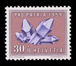Am�thyste (timbre) - Suisse - 1959 -- 17/08/08