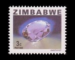 Am�thyste (timbre) - Zimbabwe - 1980 -- 22/08/08