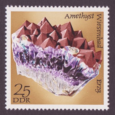 Améthyste (timbre) - Allemagne de l'Est - 1972 -- 25/06/08 Améthyste (timbre) - Allemagne de l'Est - 1972 -- 25/06/08