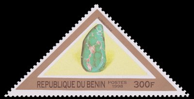 Turquoise (timbre) - Bénin - 1998 -- 02/08/08 Turquoise (timbre) - Bénin - 1998 -- 02/08/08