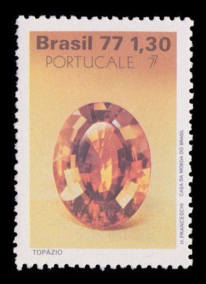 Topaze (timbre) - Brésil - 1977 -- 30/07/08 Topaze (timbre) - Brésil - 1977 -- 30/07/08