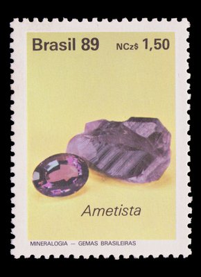 Am�thyste (timbre) - Br�sil - 1989 -- 30/07/08