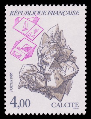 Calcite (timbre) - France - 1986 -- 03/08/08
