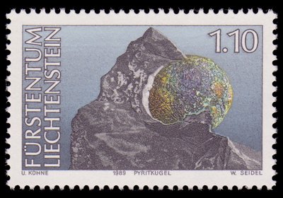 Pyrite (globe) - Liechtenstein - 1989 -- 03/08/08 Pyrite (globe) - Liechtenstein - 1989 -- 03/08/08