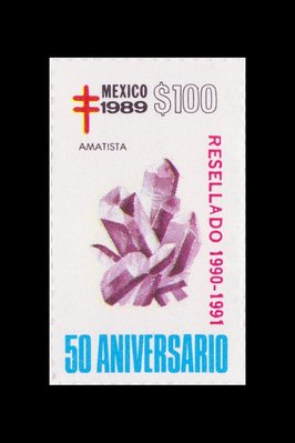 Améthyste (timbre) - Mexique - 1989 -- 19/08/08 Améthyste (timbre) - Mexique - 1989 -- 19/08/08