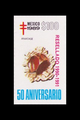 Anatase (timbre) - Mexique - 1989 -- 13/08/08 Anatase (timbre) - Mexique - 1989 -- 13/08/08