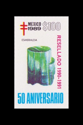Emeraude (timbre) - Mexique - 1989 -- 12/08/08 Emeraude (timbre) - Mexique - 1989 -- 12/08/08