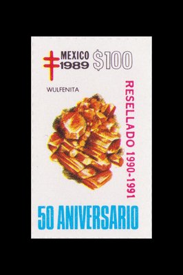 Wulfenite (timbre) - Mexique - 1989 -- 17/08/08 Wulfenite (timbre) - Mexique - 1989 -- 17/08/08