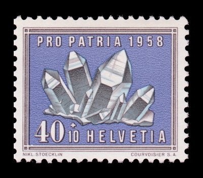 Quartz (timbre) - Suisse - 1958 -- 23/08/08 Quartz (timbre) - Suisse - 1958 -- 23/08/08