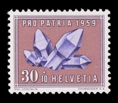 Améthyste (timbre) - Suisse - 1959 -- 17/08/08 Améthyste (timbre) - Suisse - 1959 -- 17/08/08