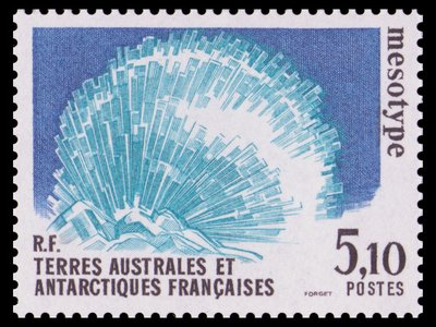 Mésotype (timbre) - Terres Australes et Antartiques Françaises - 1989 -- 01/07/08 Mésotype (timbre) - Terres Australes et Antartiques Françaises - 1989 -- 01/07/08