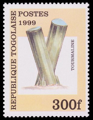 Tourmaline (timbre) - Togo - 1999 -- 06/08/08 Tourmaline (timbre) - Togo - 1999 -- 06/08/08