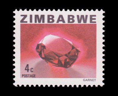 Grenat (timbre) - Zimbabwe - 1980 -- 22/08/08 Grenat (timbre) - Zimbabwe - 1980 -- 22/08/08